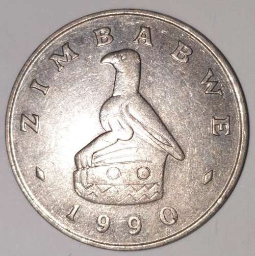 1990 - 50 CENT COIN - ZIMBABWE - (Copper-Nickel)